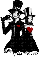 Gothic couple bp - бесплатно png