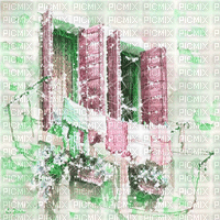 dolceluna painting gif glitter animated balcony - 無料のアニメーション GIF