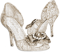 soave deco shoe fashion wedding sepia - 免费PNG