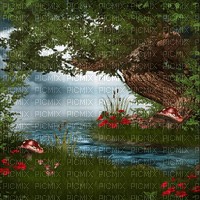 Y.A.M._Fantasy Landscape background - gratis png