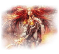 woman fire fantasy laurachan - ücretsiz png