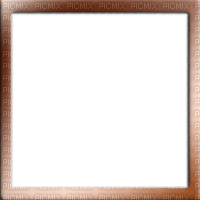 Copper Brown Square Frame - gratis png
