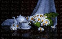 ani-bg-blommor-kaffe-kaffekopp-födelsedag - Bezmaksas animēts GIF