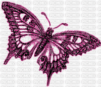 Pink Glittery Butterfly 2