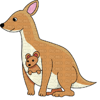 Kaz_Creations Cute Cartoon Kangaroo - ilmainen png