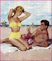 couple beach bp - 無料png