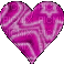 Revolving Pink and White Heart - GIF animado gratis