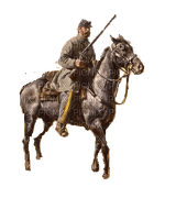 western cavalerie sudiste - gratis png