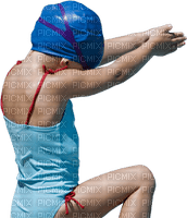 Kaz_Creations Child Girl Swimming - Free PNG