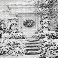 Y.A.M._New year Christmas background black-white - Gratis animerad GIF