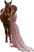MUJER CON CABALLO - png ฟรี