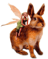 fairy with hare by nataliplus - gratis png