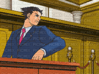 ace attorney objection - Gratis animeret GIF