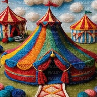 Wool Rainbow Circus Tent - фрее пнг