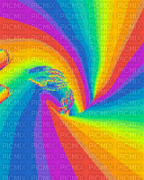fond multicoloured psychedelic bp - GIF animé gratuit