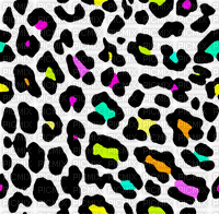 colorful scene leopard print yellow pink and - GIF animate gratis