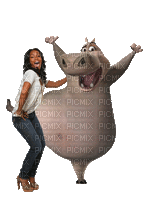 Jada Pinkett Smith Gloria Madagascar - 免费动画 GIF