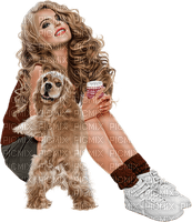 Kaz_Creations Colour Girls Dog Pup - PNG gratuit