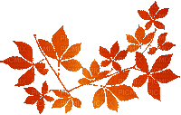 soave deco animated autumn branch liaves orange - Gratis animeret GIF