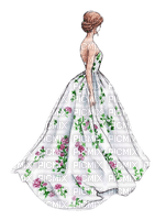 spring bride woman - zdarma png