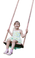 Kaz_Creations Child-Girl-Swing - png gratis