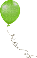 soave deco birthday balloon green - фрее пнг