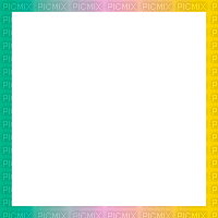animated rainbow pastel frame - 免费动画 GIF