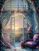 background, hintergrund, fantasy, room, window - zdarma png