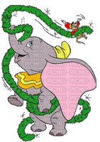 Dumbo Christmas - GIF animate gratis