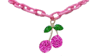 cherry necklace - Free animated GIF