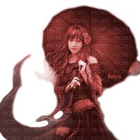 Y.A.M._Japan woman girl umbrella red - Free PNG