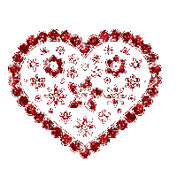 heart red glitter deco alf - Ingyenes animált GIF