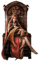 fantasy woman and dragon nataliplus - 免费PNG