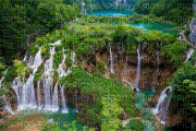 cascada waterfall chute d'eau - GIF animé gratuit