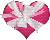 soave deco valentine bow heart  black white pink - PNG gratuit