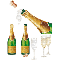 Kaz_Creations Wedding Day Champagne - gratis png