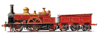 Kaz_Creations Victorian Steam Locomotive Train - PNG gratuit