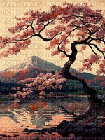Japanese landscape - zadarmo png