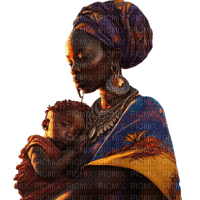African mother and child - gratis png