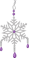 Kaz_Creations Deco Snowflake Dangly Things Colours - 免费PNG