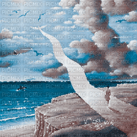 soave background animated surreal  blue brown - Animovaný GIF zadarmo