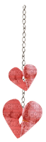 Kaz_Creations Deco Scrap Heart Love Hanging Dangly Things Colours - PNG gratuit