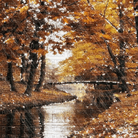 rain animated autumn background kikkapink - Zdarma animovaný GIF