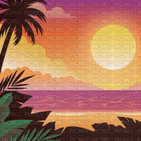 sm3 summer gif tropical pink landscape - Free animated GIF