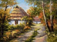 Landschaft, Dorf, Bauernhaus - δωρεάν png
