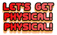 Let's Get Physical Text - ingyenes png