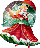 Peach Mario Christmas - Gratis animeret GIF