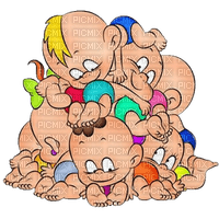 Kaz_Creations Funny Cartoon Babies Friends - Free PNG