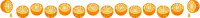 orange pixel divider - PNG gratuit