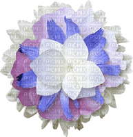 dolceluna flower white blue purple - png ฟรี